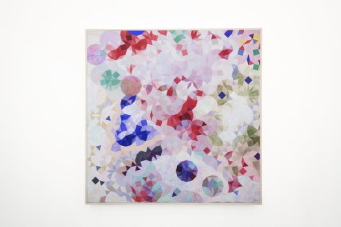 Eli Bornowsky
Tiepolo, Coltrane, 2026
Egg tempera, gesso on wood panel
47.25 x 47.25 in.
(48.25 x 48.25 in. with artist frame) (photo credit: Fernando Sandoval/MW)