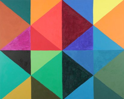 <i>Converge</i>, 2011. Oil on canvas, 48 x 60 in.