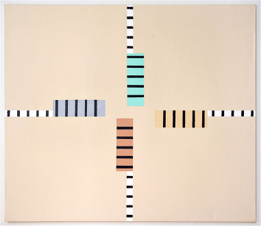 <i>Untitled</i>, 1971. Acrylic on unprimed canvas, 6 x 7ft