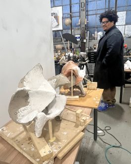 Dona Nelson & Andrew Ross | New Works - Andrew Ross, studio visit, 2025. 
