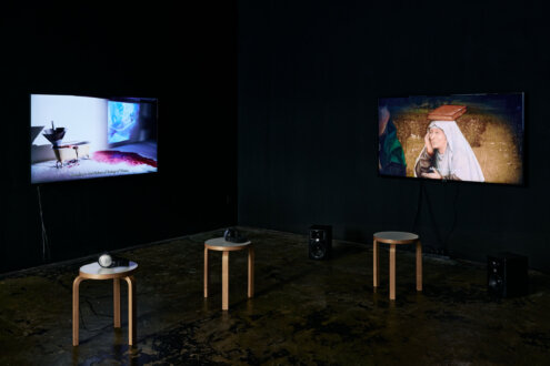 Of Mourning and Revolt: Episodes from Barbad Golshiri’s ‘Curriculum Mortis’ - Installation view, east and south walls.