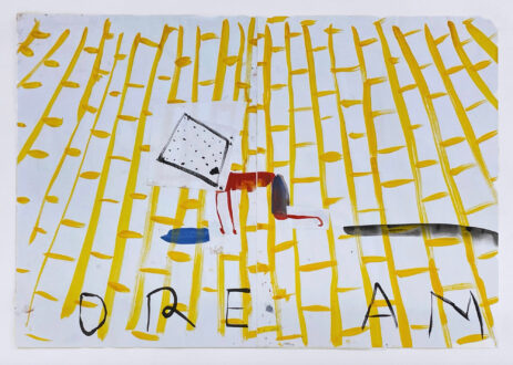 Rose Wylie, <i>Untitled</i>, early 2000s. Gouache and pencil on paper, 12 × 16.5 in.
