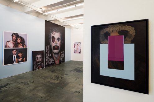 Stefan Sagmeister: I Look Like This - Installation view, east wall with column 