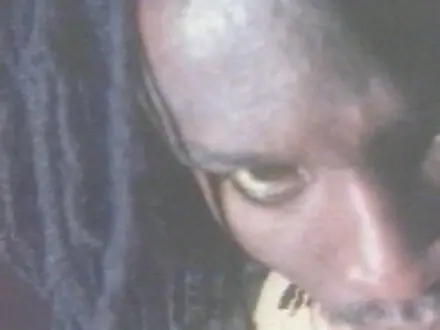 The Hair or The Man (c.1994) and Blink (2001):Two video projections - <i data-src=