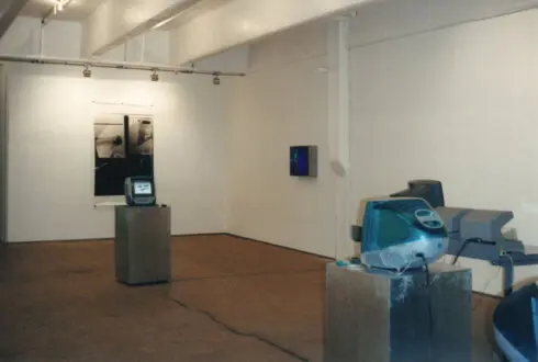 Oladélé Ajiboyé Bamgboyé – The Unmasking, Part II - Installation view with <i data-src=