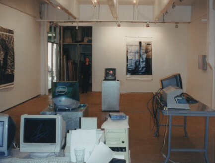 Installation view, towards entrance. 
